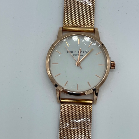 Eddie Borgo Rose Gold Mesh Band Watch - Picture 3 of 3